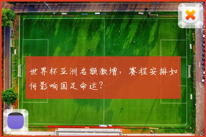 世界杯亚洲名额激增,赛程安排如何影响国足命运?