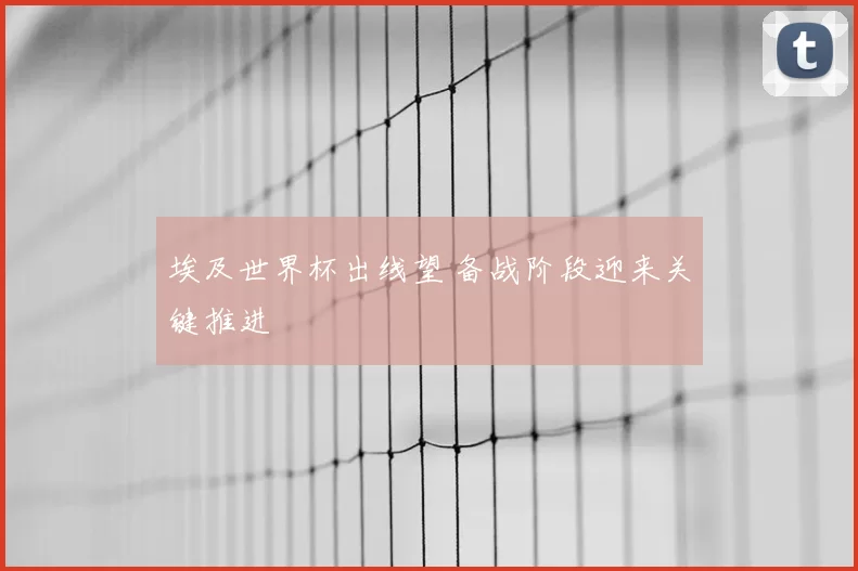 埃及世界杯出线望 备战阶段迎来关键推进
